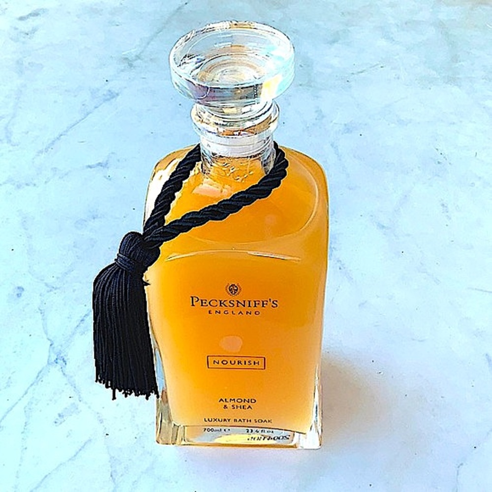 PECKSNIFF’S ENGLAND NOURISH ALMOND & SHEA LUXURY BATH SOAK NEW 23.6 FL